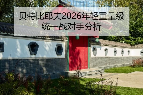 贝特比耶夫2026年轻重量级统一战对手分析